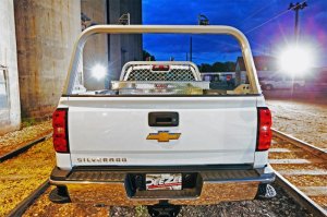 Chevrolet Colorado Truck Bed Rack - Rear - Dee Zee - Aluminum Construction - Silver - `15-`23